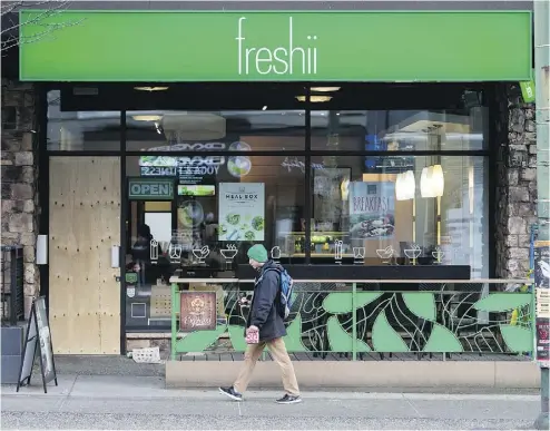  ?? BEN NELMS/ BLOOMBERG ORG ?? A Freshii Inc. restaurant in Vancouver. The Canadian chain aims to sell shares in the $8.50 to $10 range in its initial public offering, according to regulatory filings.