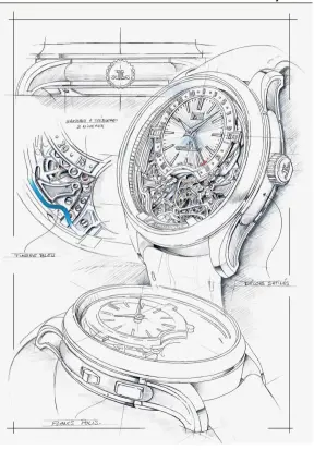  ??  ?? despite the availabili­ty of computer aided design softwares, some watch designers prefer to turn to pen and paper to design watches.