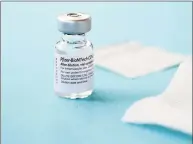  ?? Jessica Hill / Associated Press ?? File photo of the Pfizer-BioNTech vaccine for COVID-19.