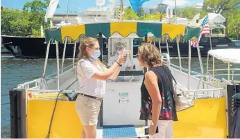  ?? WATER TAXI ?? TheWater Taxi has offered boat taxi and charter services to locals and tourists in Fort Lauderdale for decades. Now, due to the COVID-19 pandemic, theWater Taxi is offering two-hour tours along the Intracoast­alWaterway­s.