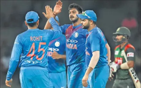  ?? AFP ?? India have been on a roll in limited overs cricket for some time now but it will change quickly if they don’t improve their standards on the field, especially catching.