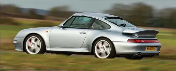  ??  ?? Turbo terrific. The ultimate evolution of the air-cooled 911 and the air-cooled Turbo. The 993 broke new ground. Not bad for a car that was, by then, already over 30-years old