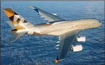  ??  ?? Hi-tech: The suite is part of Etihad’s A380 superjumbo