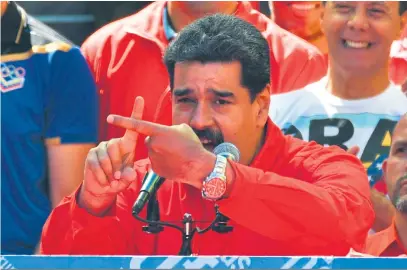  ?? Yuri Cortez/AFP/23-2-2019 ?? Maduro insistiu que os EUA têm um plano para “fabricar uma crise” na Venezuela