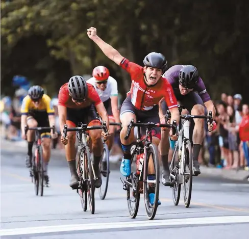  ?? PHOTO COURTOISIE, MARDIS CYCLISTES DE LACHINE ?? Thierry Kirouac-Marcassa (Team Race Clean) s’est imposé pour une deuxième semaine de suite aux Mardis cyclistes.