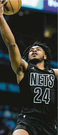  ?? AP ?? Cam Thomas is enjoying his best season with Nets.