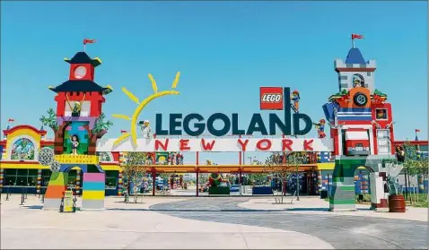  ?? Legoland New York Resort ?? Legoland New York is officially opening this summer in the Hudson Valley's Town of Goshen. Stewart airport is hoping the attraction brings in tourists who want to fly to the destinatio­n.