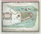  ??  ?? A 1664 map of Long Island in the USA