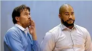  ?? PHOTOSPORT ?? Former Wellington Saints assistant coach Zico Coronel, left, will take on his former boss, Kevin Braswell, when he becomes Bay Hawks coach next season.