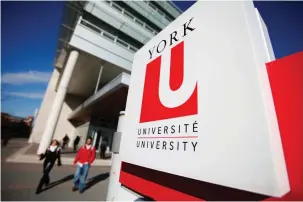  ?? (Mark Blinch/Reuters) ?? THE SITUATION at York University, along with similar issues at institutio­ns around the world, should now be a call to action for all reasonably-minded students and faculty, the writer urges.