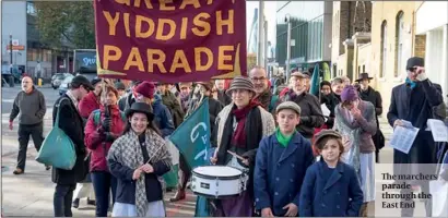  ?? PHOTO: RALPH HODGSON ?? The marchers parade through the East End