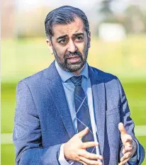  ?? ?? New role First Minister Humza Yousaf