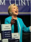  ??  ?? Hillary Clinton at book launch
