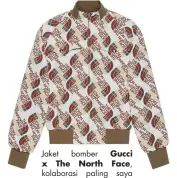  ??  ?? Jaket bomber Gucci x The North Face,