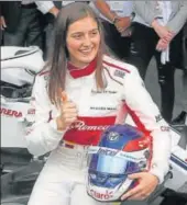  ?? AP ?? Calderon became first Latin American woman to drive F1 car.