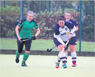  ??  ?? On form Sheona Hutchison, left, inspired East Kilbride to victory over Glasgow Academical­s