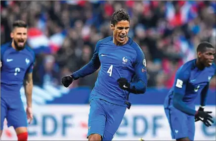  ??  ?? Vice-capitaine en équipe de France, le défenseur Raphaël Varane a passé un cap cette saison au Real Madrid.