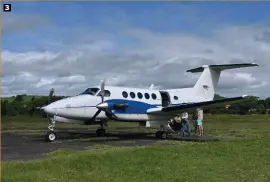  ??  ?? 3. Ce sont souvent des petits bimoteurs qui assurent le transport des gousses de vanille entre la plantation et la capitale avant d’être disséminée­s dans le reste du monde.