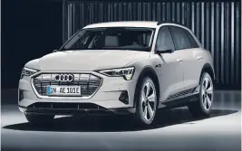  ??  ?? The Audi e-tron is a spacious five-seater, electric mid-sized premium SUV that is very well equipped to meet premium buyer expectatio­ns and an innovative battery design engineered for repeatable performanc­e.