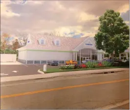  ?? Submitted image ?? Pictured is an artist’s rendering of a new, much larger Cumberland Farms store proposed for Smithfield Avenue in Lincoln. The new store would replace the existing store, as well as several other small businesses currently on the property.