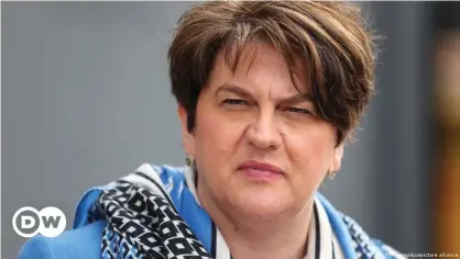  ??  ?? Arlene Foster's resignatio­n comes after her party pushed to oust her