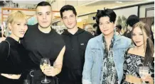  ??  ?? Ruby Chin, Raymond Gutierrez, Landon Leoncio, Stefan Alino, and KC del Rosario