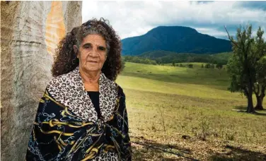  ??  ?? Local Indigenous elderAunty Ruth Dunn is deeply conscious of the Macleay’s historical significan­ce to her people and of the conflicts that followed European colonisati­on.