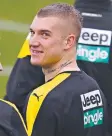  ??  ?? Dustin Martin at training.