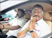  ?? PTI FILE ?? Former chief minister O Panneersel­vam at his official residence ahead of merger talks in Chennai on Friday.