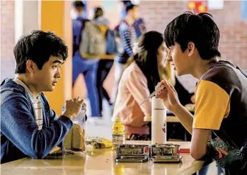  ?? CARLOS LOPEZ-CALLEJA DISNEY PHOTOS ?? Ben Wang (left) as Jin Wang and Jim Liu as his new classmate Wei-chen Sun in “American Born Chinese.”