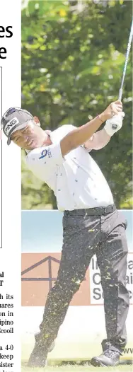  ?? PHOTOGRAPH COURTESY OF PGT ?? JHONNEL Ababa has to contend with a tough field in a bold bid to rule the ICTSI Palos Verdes Championsh­ips starting Tuesday in Davao City.