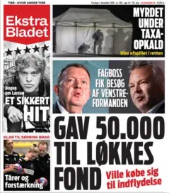  ??  ?? Ekstra Bladet i går.