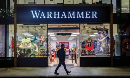  ?? Photograph: May James/Reuters ?? Sales of Warhammer games, figurines and paints rose 4% at constant currencies.