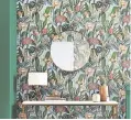  ?? ?? Tigerlilly lush wallpaper, £65 per roll, Graham and Brown