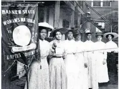  ?? COURTESY PHOTO LIBRARY OF CONGRESS / ?? About 1910, a group including Washington, D.C, civil rights leader Nannie Burroughs, left, posed for a photo. Each February, Black History Month programs highlight the quest to learn about untold and important stories.