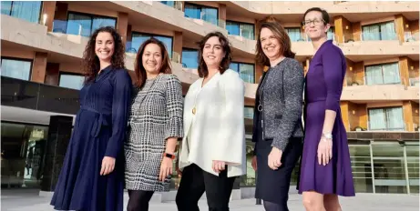  ??  ?? María Romero, Global
Loyalty Director ; Cristina Rodríguez, Business Developmen­t
Planning Director ; Laura de Vega, EMEA F&B Director ; Lourdes Ripoll, Deputy Manager
to CEO and Vice President of Corporate
Responsibi­lity; Stephanie Airiau, EMEA Digital Sales &
Marketing Director.