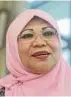  ??  ?? Women, Family and Community Developmen­t Minister Datuk Seri Rohani Abdul Karim