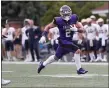  ?? TIM PHILLIS — FOR THE NEWS-HERALD ?? Perry grad Josh Petruccell­i is No. 5 on Mount Union’s all-time leading rushing yards list with 3,929.