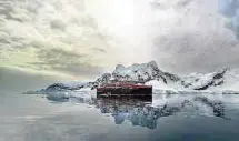  ?? Photo: djd/ Hurtigrute­n/ Oscar Farrera ?? La Paradise Bay est une vaste baie sur la côte de Danco, à l'ouest du pays de Graham en Antartique.