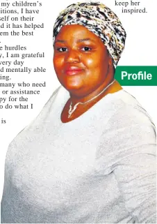  ??  ?? LifeLine Zululand’s Nompilo Maphumulo always has a cheerful smile and an encouragin­g word