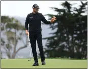  ?? EZRA SHAW — GETTY IMAGES ?? Wyndham Clark’s course-record 60not only gave him the Pebble Beach Pro-am lead, it may be good for the title.