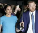  ??  ?? Prince Harry and his wife, Meghan