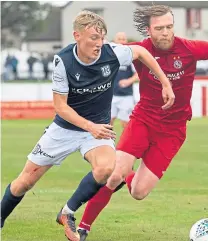  ??  ?? Max Anderson, left, has impressed in midfield.