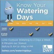  ?? LADWP ?? DROP, the water mascot of LADWP, stands on a clearly labeled example of an effective graphic.