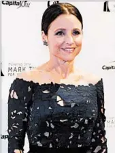  ?? ANDREW CABALLERO-REYNOLDS/GETTY-AFP ?? Julia Louis-Dreyfus appears on the red carpet Sunday for the Mark Twain Prize for American Humor in D.C.