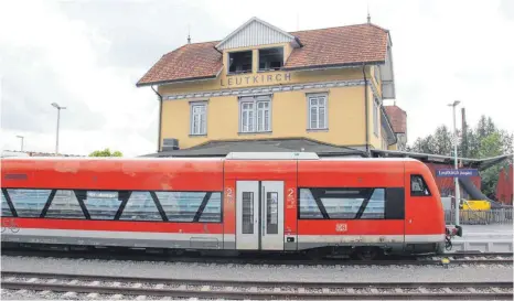  ?? FOTO: HEB ?? Der Bahnhof Leutkirch ist derzeit Endstation.