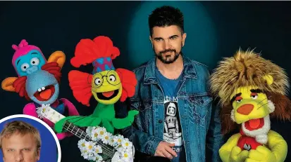  ?? FOTOS ?? Juanes es uno de los famosos que se unió al programa de títeres. A la izquierda, Fernando Semanzato, de Nat Geo Kids.