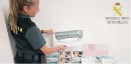  ?? Foto: Guardia Civil ?? Aufwendig gestaltet war die Werbung des mutmaßlich­en Betrügerpa­ares, wie die Polizei festgestel­lt hat..