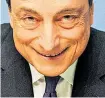  ?? [ AFP ] ?? EZB-Chef Draghi rettete 2012 die Eurozone vor dem Zerfall.