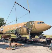  ??  ?? This C-47 Skytrain will be on display at the Midwest City Veterans Memorial. It was made in 1944 at the Douglas Aircraft plant at what is now Tinker Air Force Base.